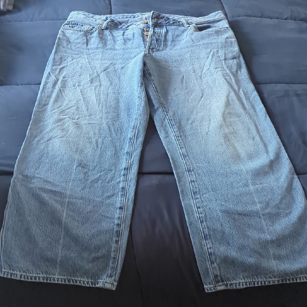 EXPRESS Classic Ladies Blue Wash Jeans Relaxed Straight Fit